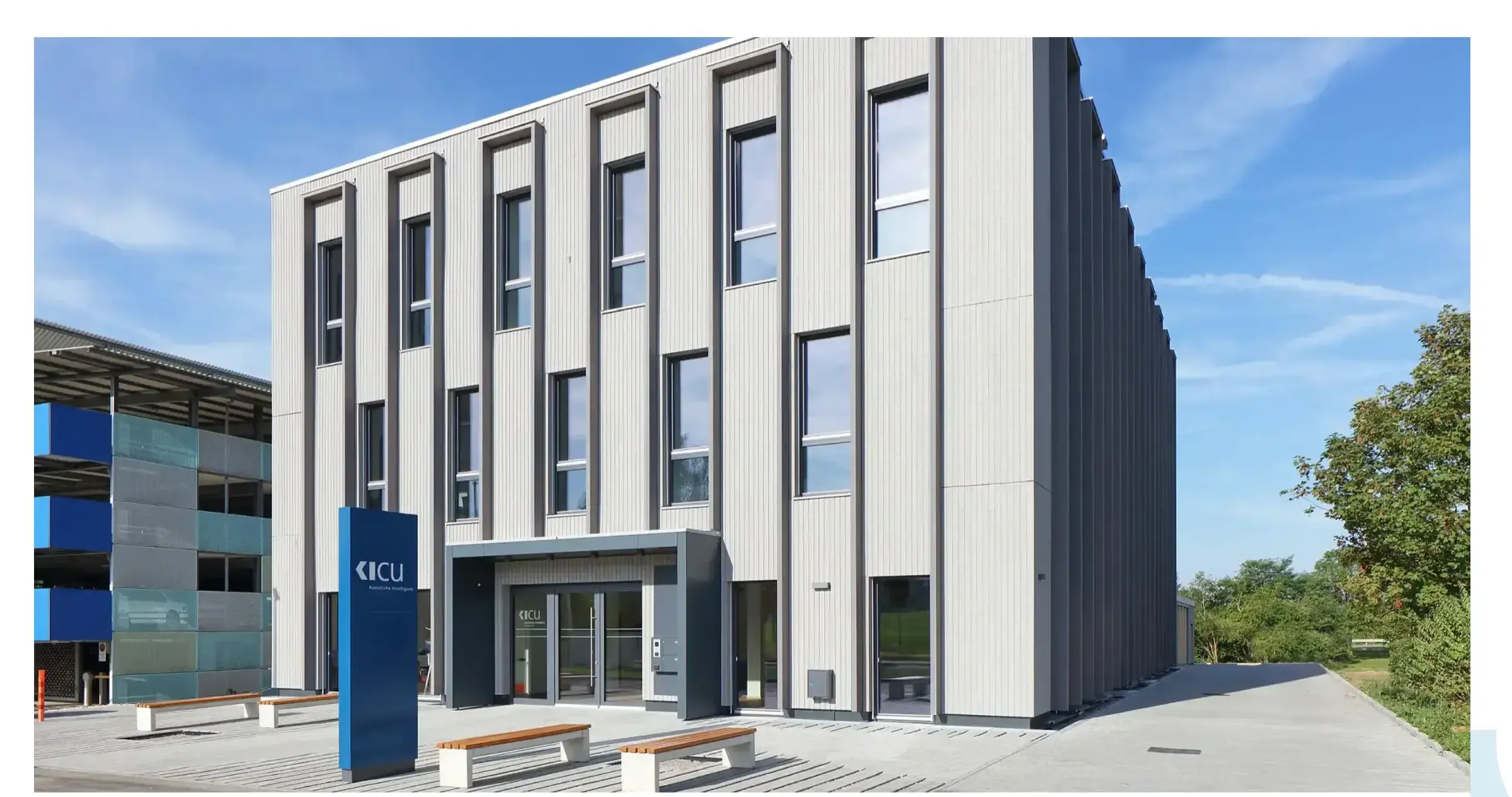 A modern office building at the Ulm science park